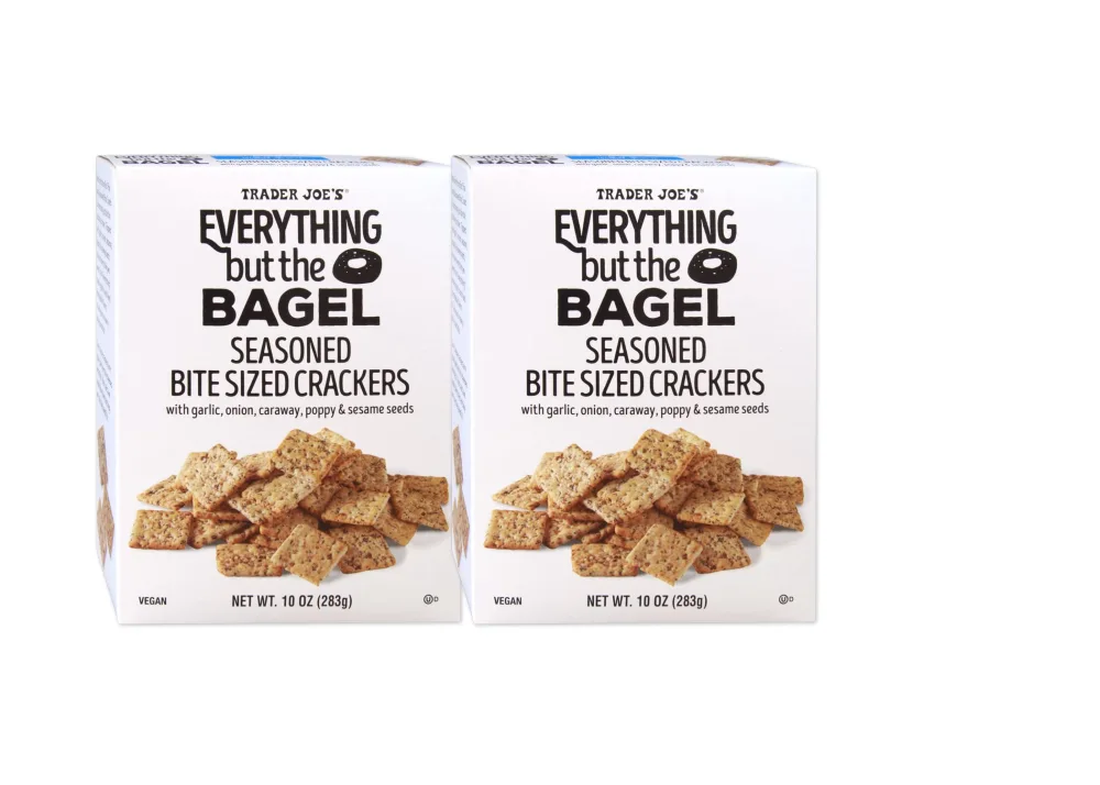 Trader Joes Bite Size Everything Crackers (2 Pack)