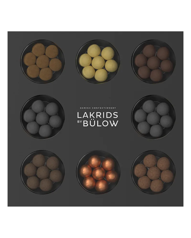 LAKRIDS BY BÜLOW - Selection Box - 12.4 OZ - Gift Box with Chocolate Coated Gourmet Licorice Produced in Denmark