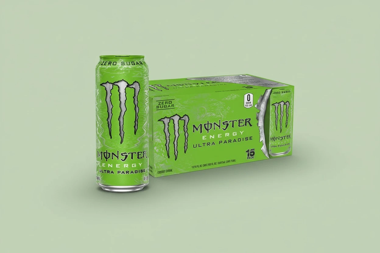 Monster Energy Ultra Paradise, Sugar Free Energy Drink, 16 Ounce (Pack of 15)