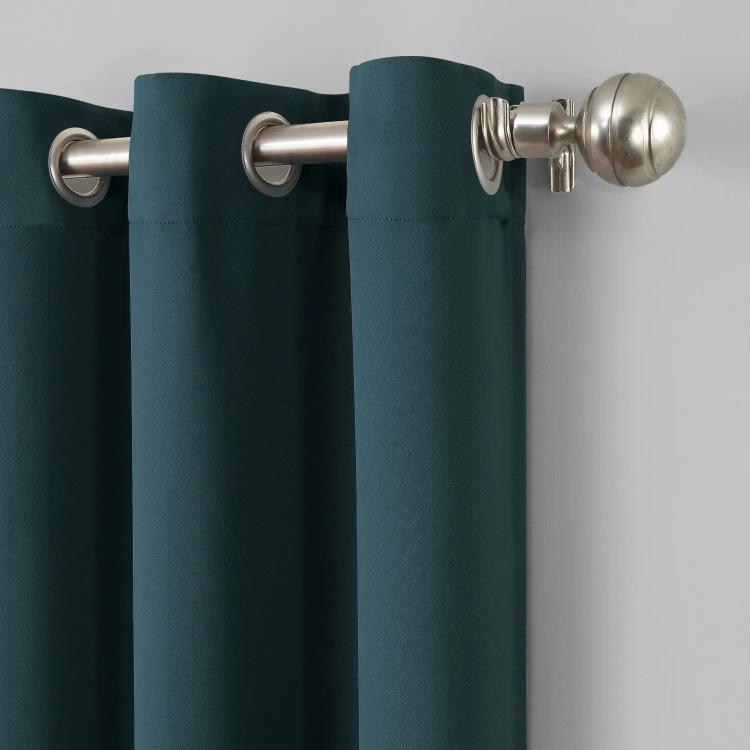 Sun Zero Easton Energy Saving Blackout Grommet Curtain Panel, 40" x 95", Teal