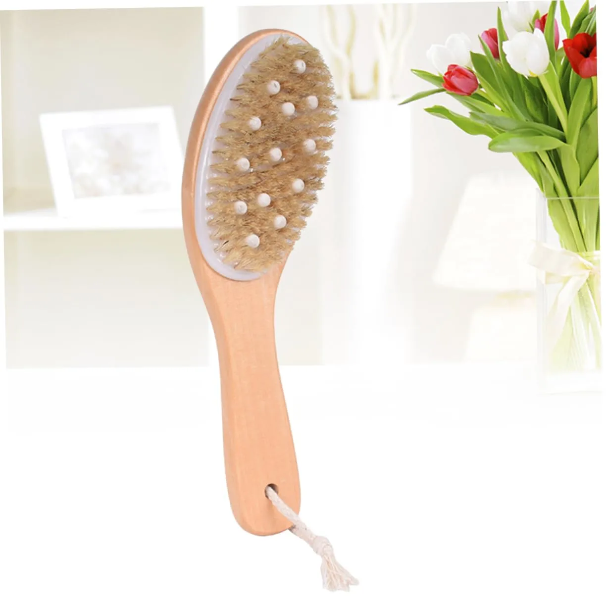 Spa Back Brush 1pc Shower Brush Bath Brush Brush Bamboo Handle Body Brush
