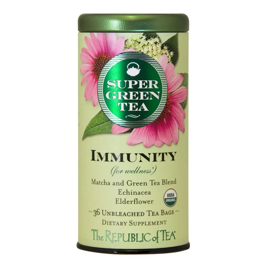 The Republic of Tea Organic Immunity Supergreen Tea, 36 Count