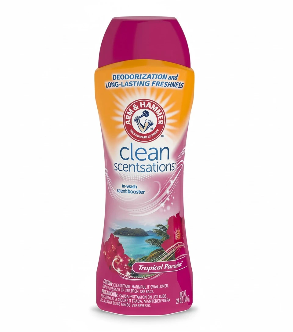 Arm & Hammer In-Wash Scent Booster, Tropical Paradise, 24 oz, Pack of 4