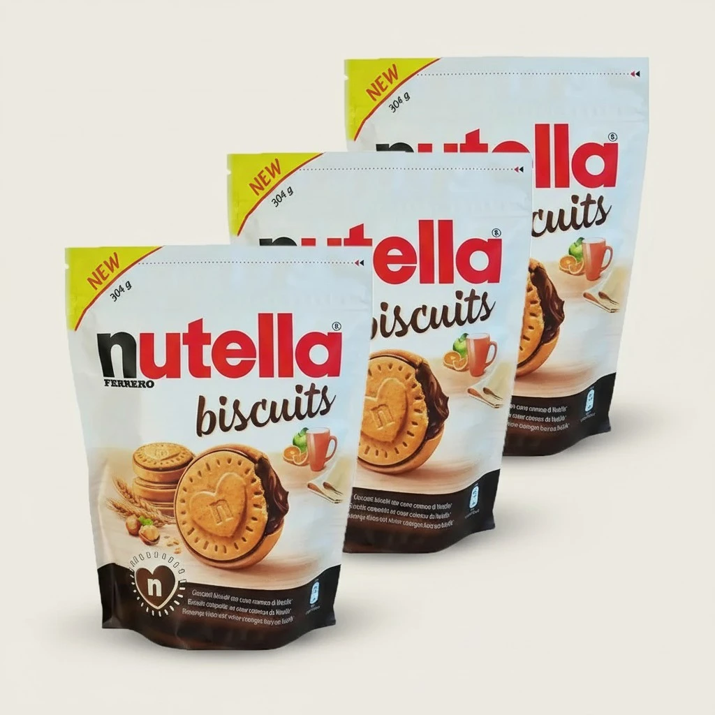 Nutella Sandwich Biscuits 304g Resealable Pouch (3 packs)
