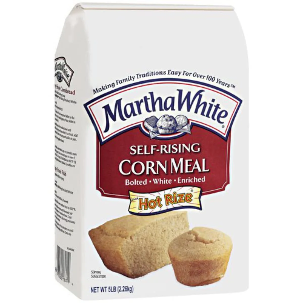 Martha White Self-Rising White Enriched Corn Meal Mix, 5 lb