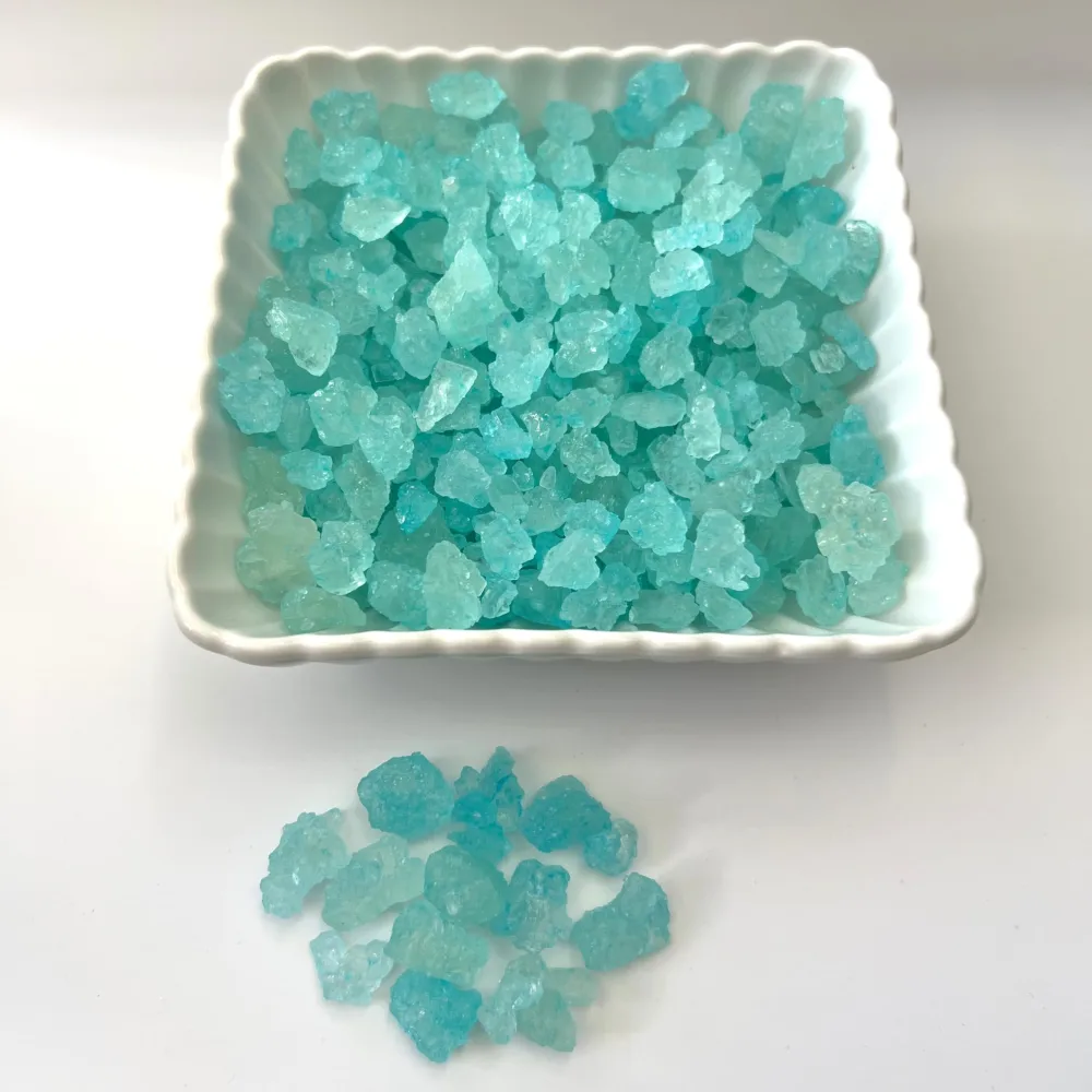 SweetGlob Old Fashioned Large Rock Sugar Candy Gems, Lump Sugar Rock Crystals (Cotton Candy, 1 Pound)