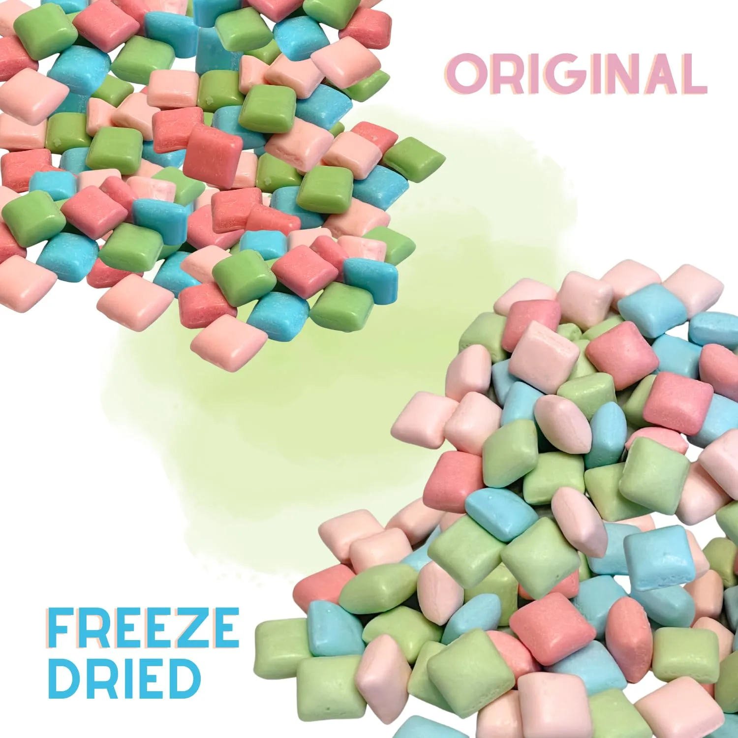 Freeze Dried Candy Sour Fruit Burst Mini 6oz Candy - Sour Flavors (Strawberry, Watermelon, Blue Raspberry, Cherry) Deliciously Crunchy, Intense Flavor, Lightweight Snack - Resealable Bag (Mini Sour (6oz))