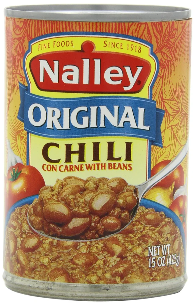 Nalley Original Chili Con Carne with Beans, 14-Ounce Cans (Pack of 8)