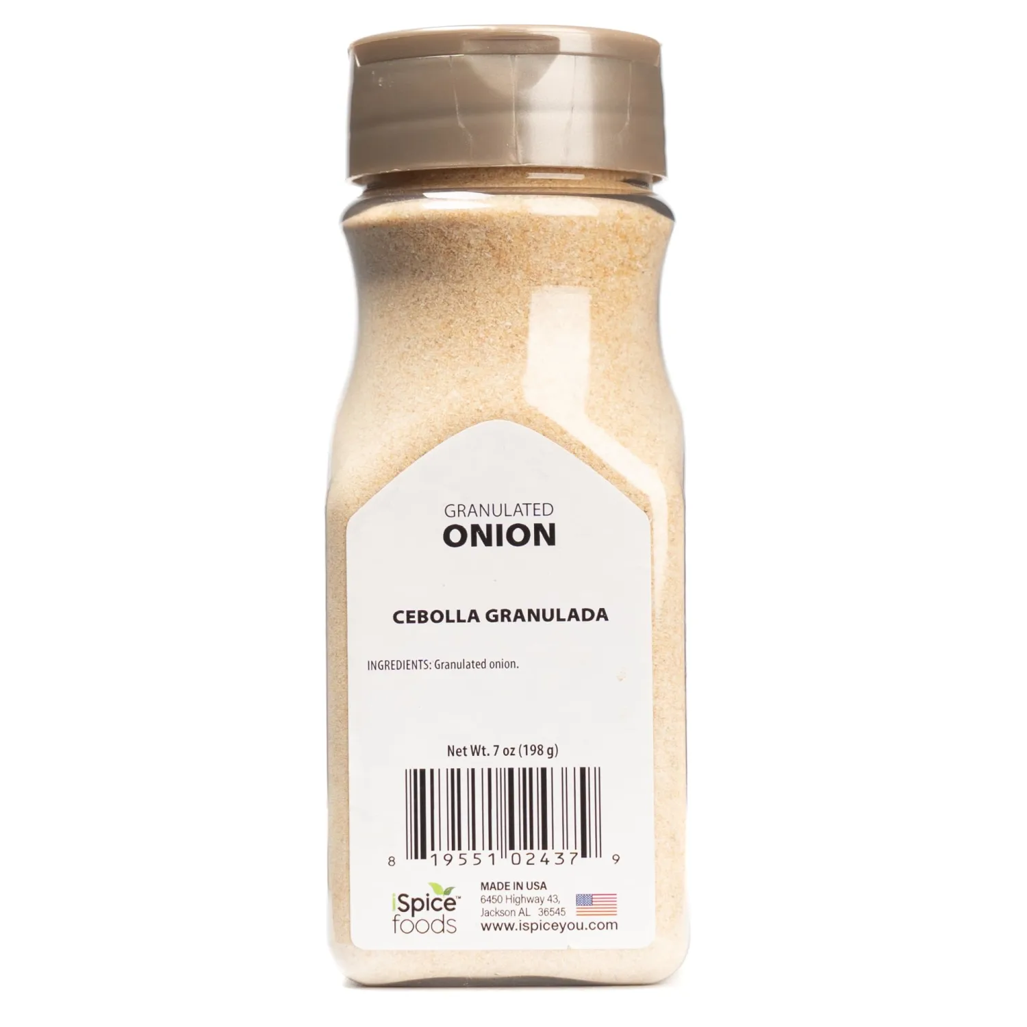 iSpice GRANULATED ONION |Pure and Fresh | Essential Kitchen Spice | 7oz (198g)