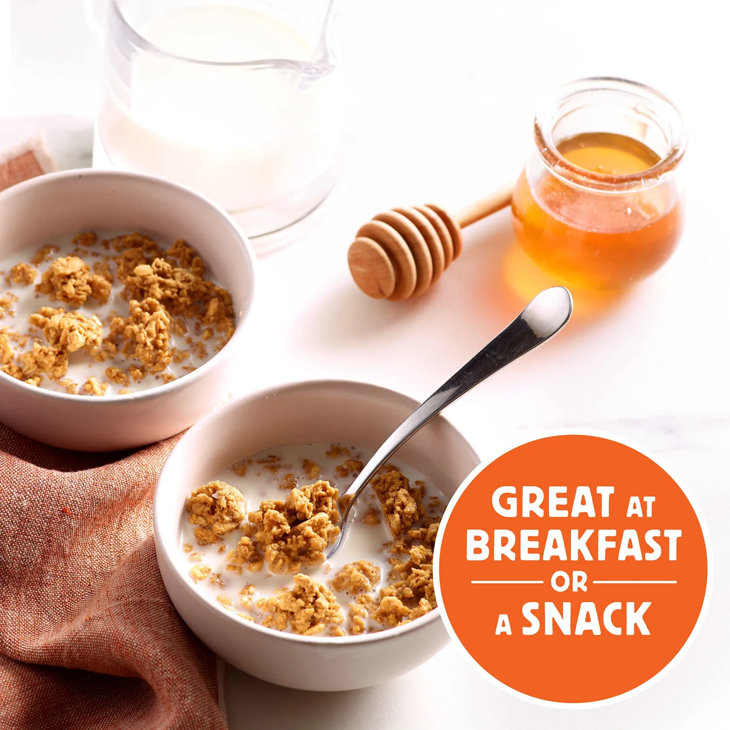 Honey Bunches of Oats Honey Roasted Granola Cereal, 11 OZ Bag (Pack of 5)