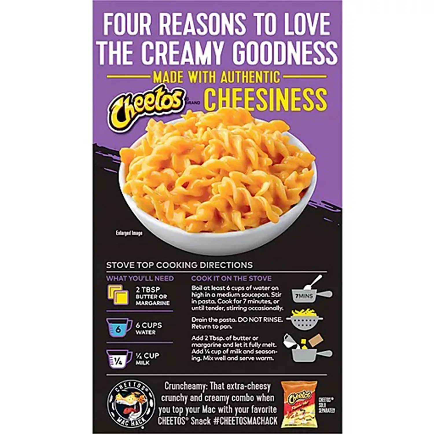 Cheetos Mac & Cheese Box - Cheddar Bacon