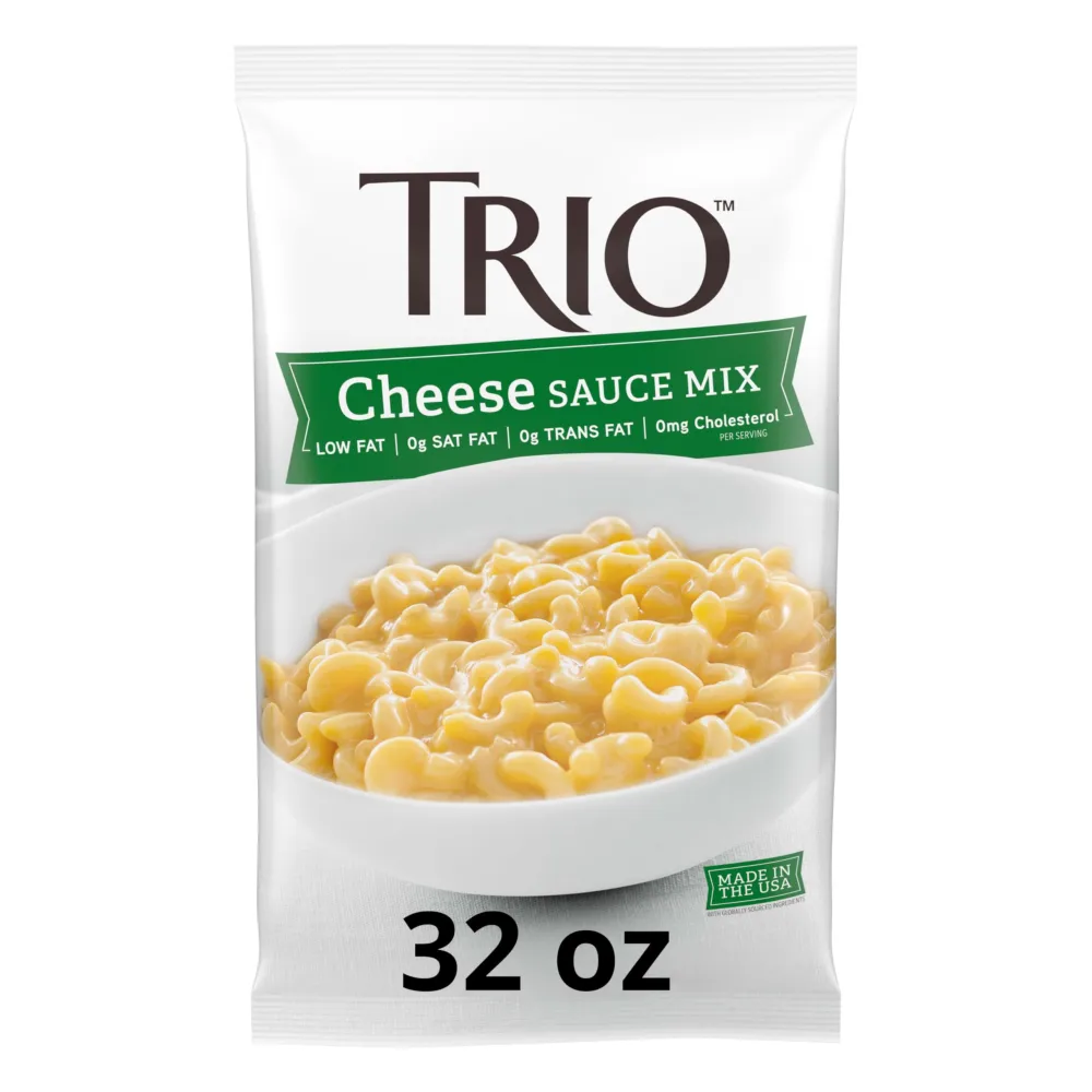 Trio Cheese Sauce Mix, Mac and Cheese, Pretzel Cheese Dip, Rich and Velvety, 32 oz Bag