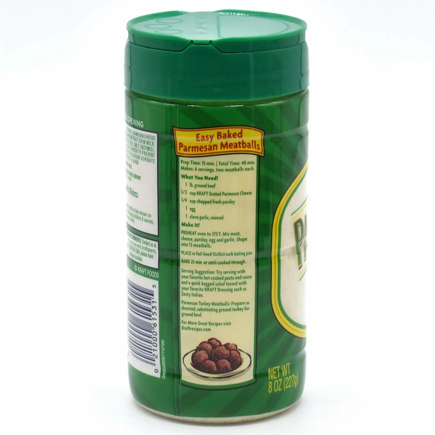 Kraft Grated Parmesan and Romano Cheese 8 oz (Pack of 1)