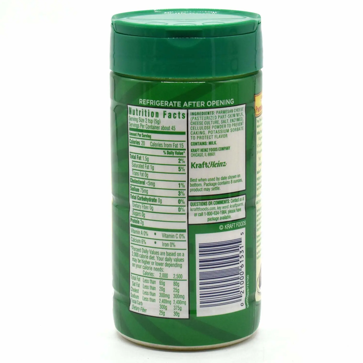 Kraft Grated Parmesan and Romano Cheese 8 oz (Pack of 1)