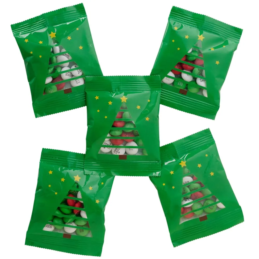 M&M’S Christmas Party Favors (30 Pack), Printed M&M’S With Festive Icons, Christmas Candy for Party Treats, Holiday Snacks, Party Decor