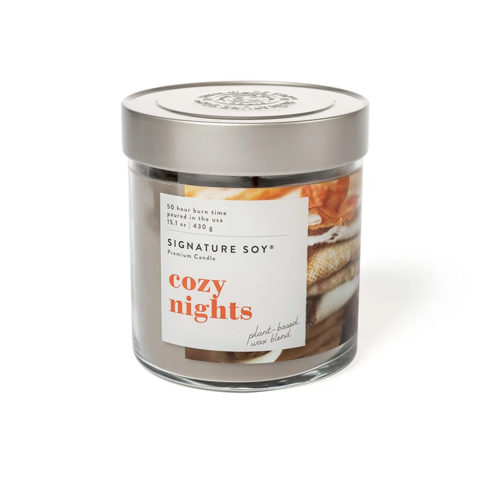 Lidded Cozy Nights Scented Candle