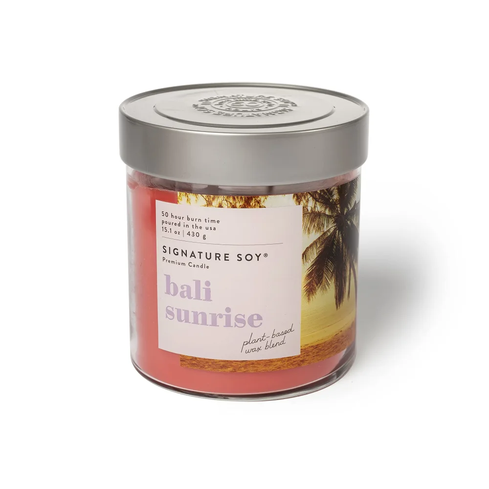 Lidded Bali Sunrise Scented Candle