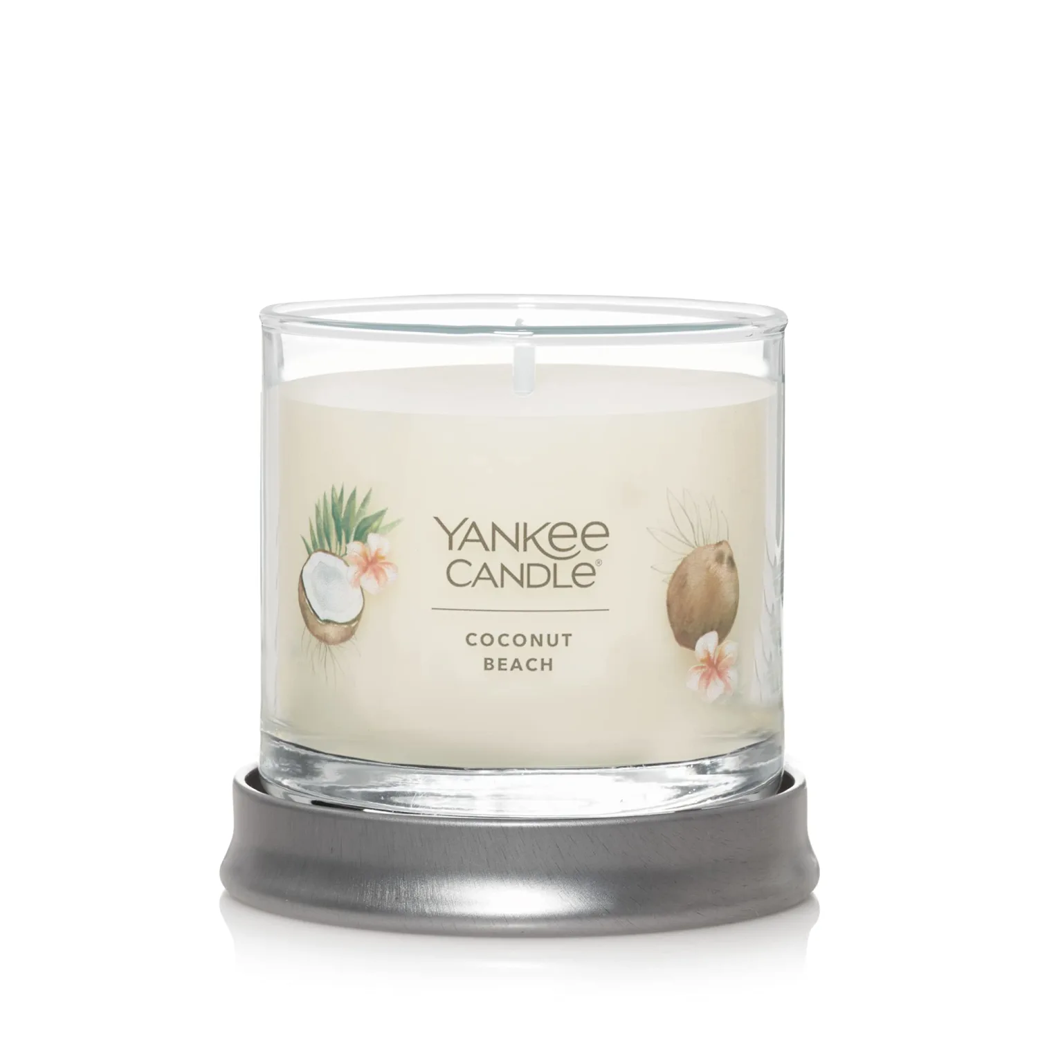 Yankee Candle Coconut Beach Scented, Signature 4.3oz Small Tumbler Single Wick Candle, Over 20 Hours of Burn Time