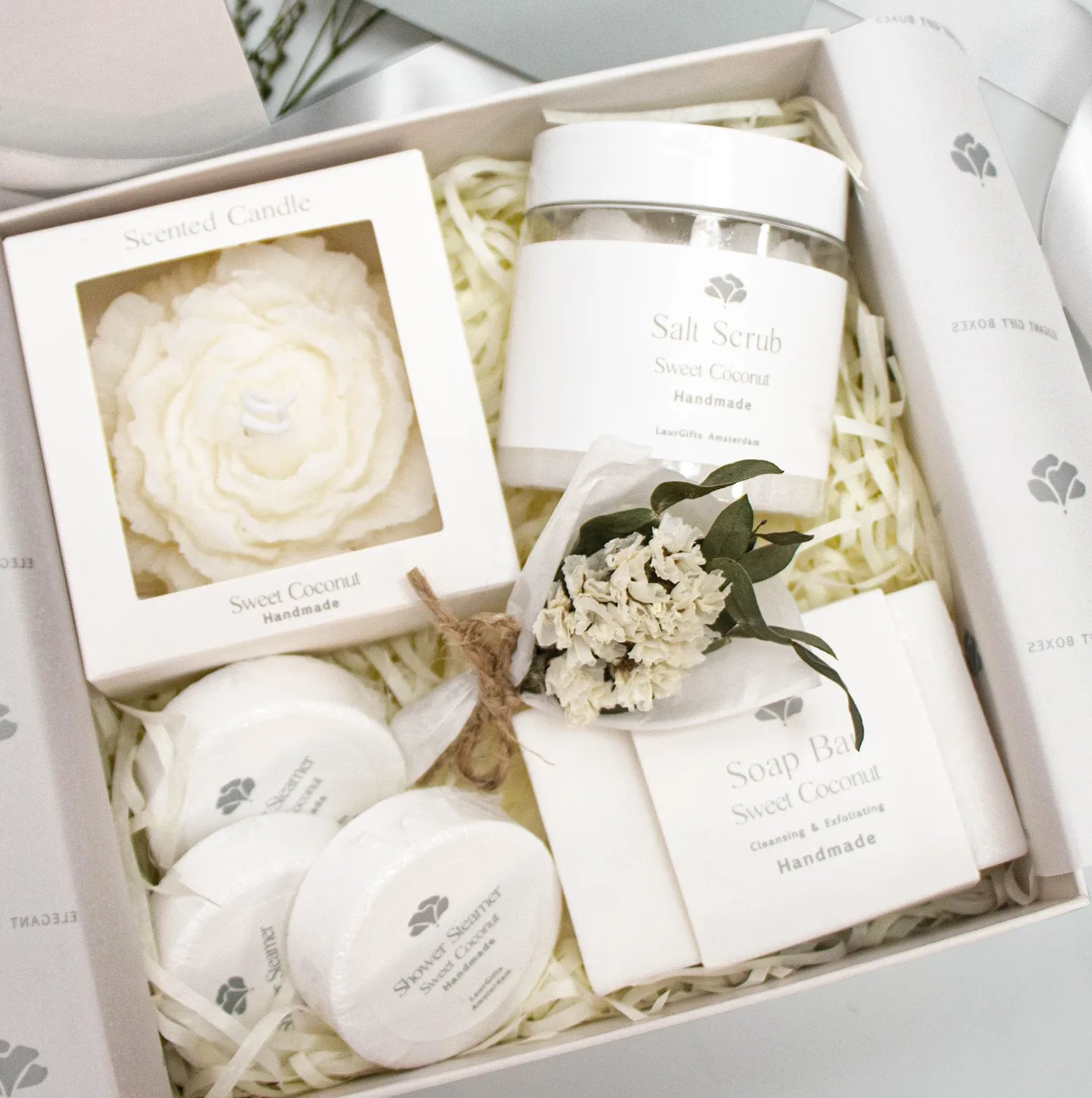 Sweet Coconut Spa Box Birthday Gift Basket for Women Sister Mother Wife Birthday Gift Box for Her Spa Gift Baskets for Women Birthday Gift Idea