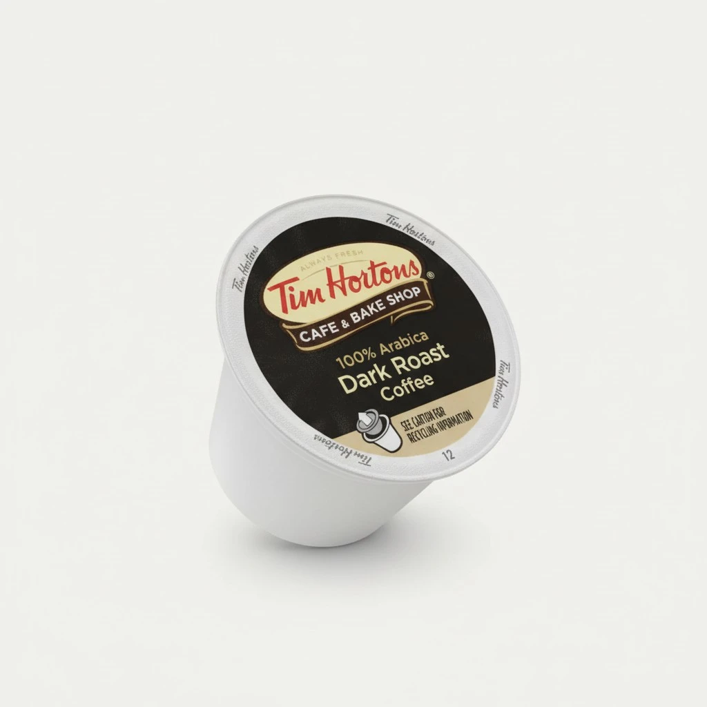 Tim Hortons Dark Roast Coffee, Single-Serve K-Cup Pods Compatible with Keurig Brewers, 12ct K-Cups