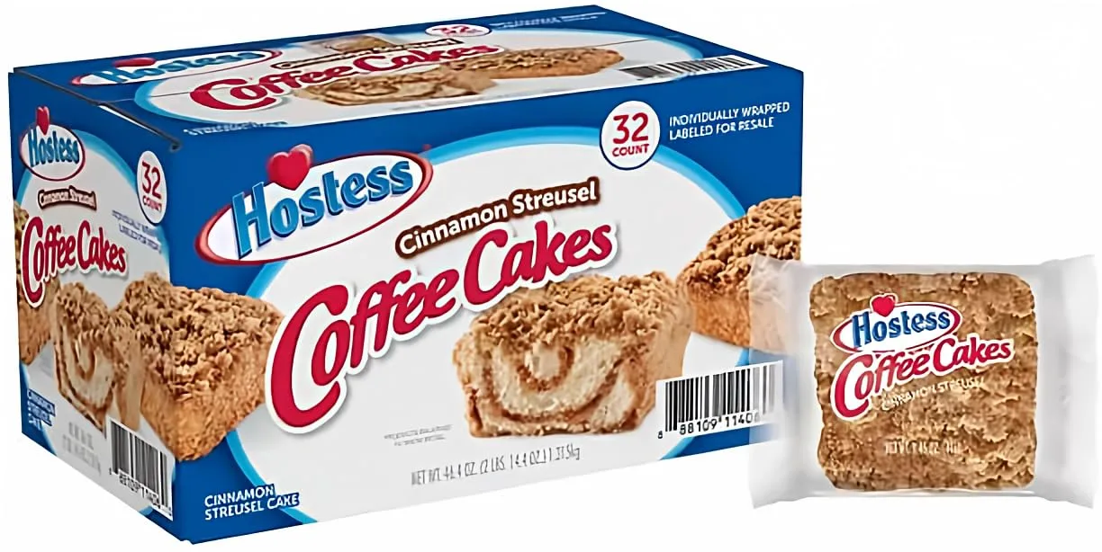 Hostess Cinnamon Streusel Coffee Cake (1.44 oz, 32 pk.)