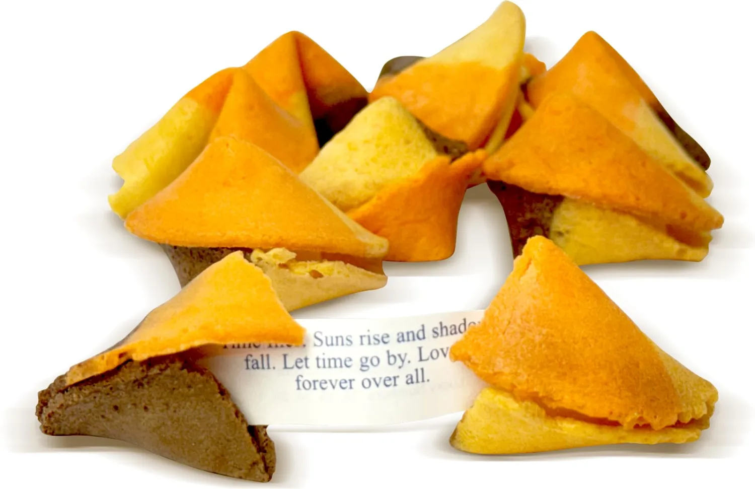 52USA Fortune Cookies, Approx. 350pcs, 3-in1 Flavor, Fortune Cookies Individually Wrapped Bulk, Fresh Cookies, (Original, Chocolate, Orange) Flavor, 56oz