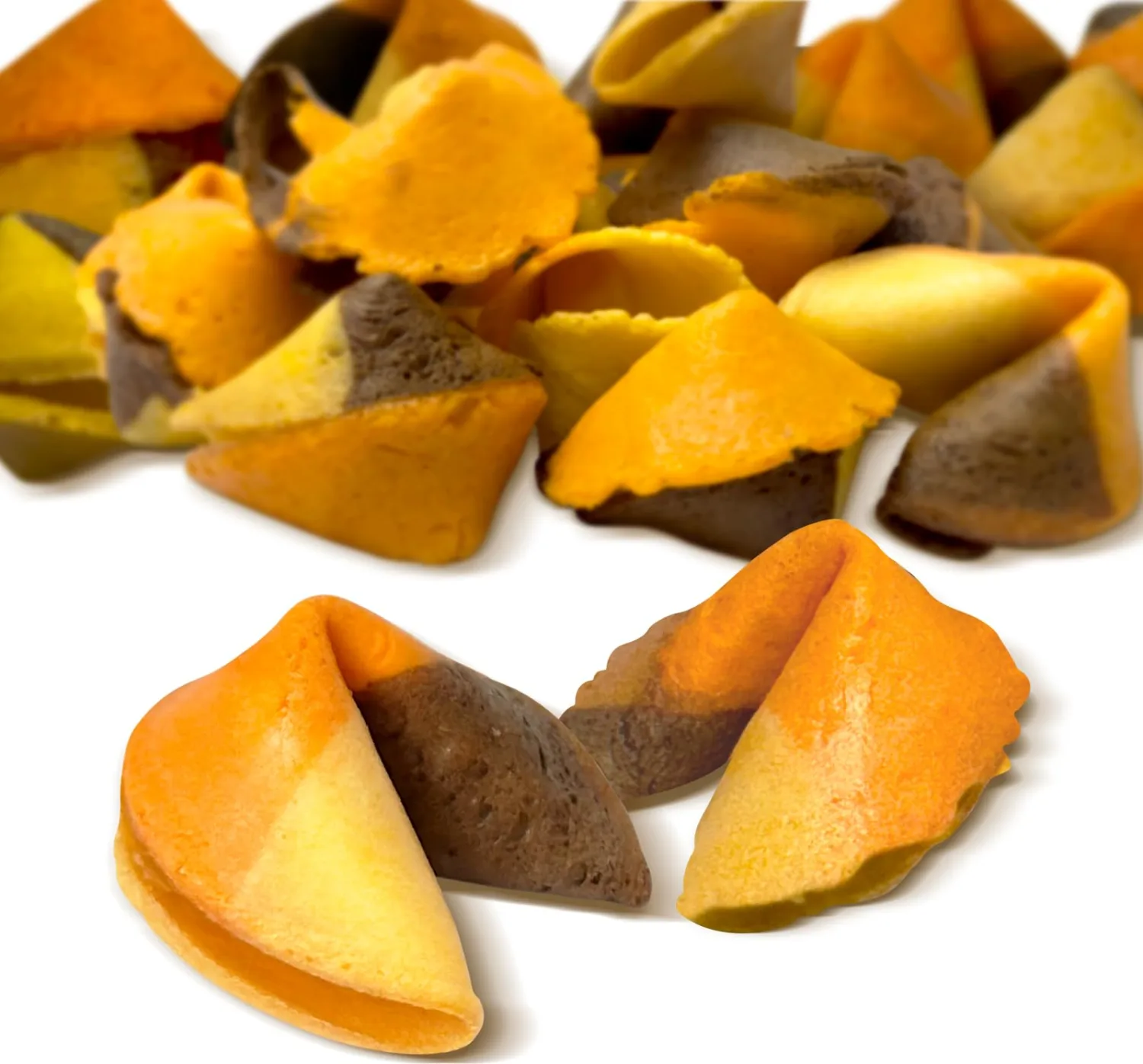 52USA Fortune Cookies, Approx. 350pcs, 3-in1 Flavor, Fortune Cookies Individually Wrapped Bulk, Fresh Cookies, (Original, Chocolate, Orange) Flavor, 56oz