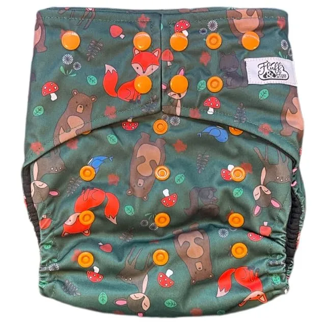 Fluff & Stuff Pocket Cloth Diaper (Forest Friends)