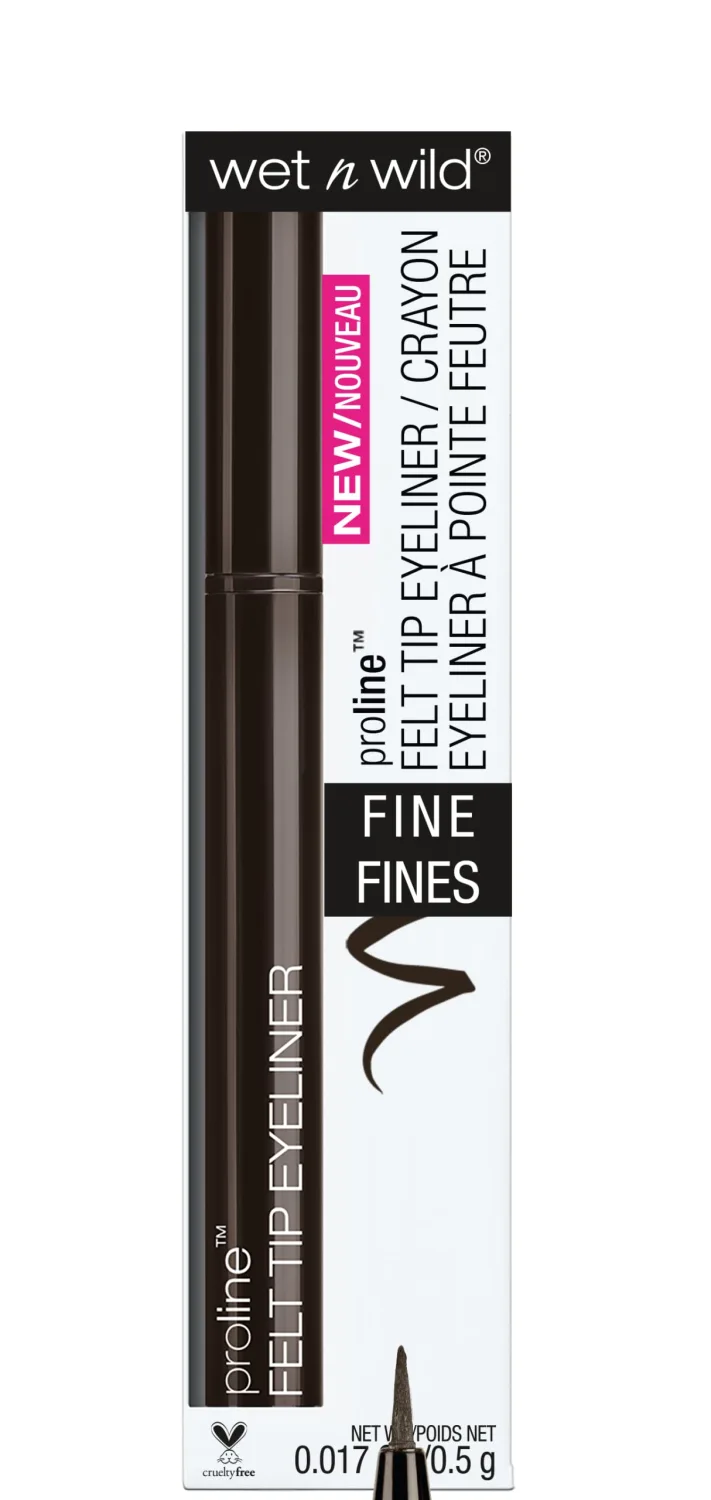 wet n wild Proline Felt Tip Eyeliner Dark Brown,.017z
