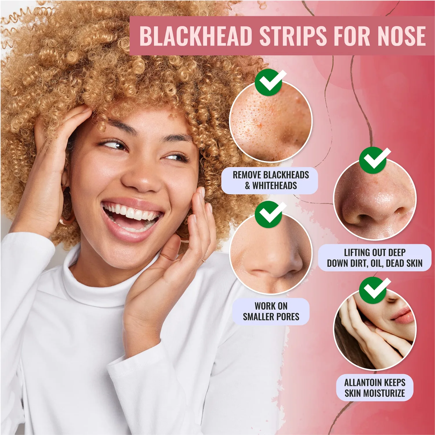 Look At Me Nose Pore Strips (2-Pack, 10 Nose Strips). Korean Skin Care Blackhead Remover strip with Charcoal. Blackheads Deep Cleansing Pore Strips for Nose and Face. Black Head Adhesive Pore Mask.