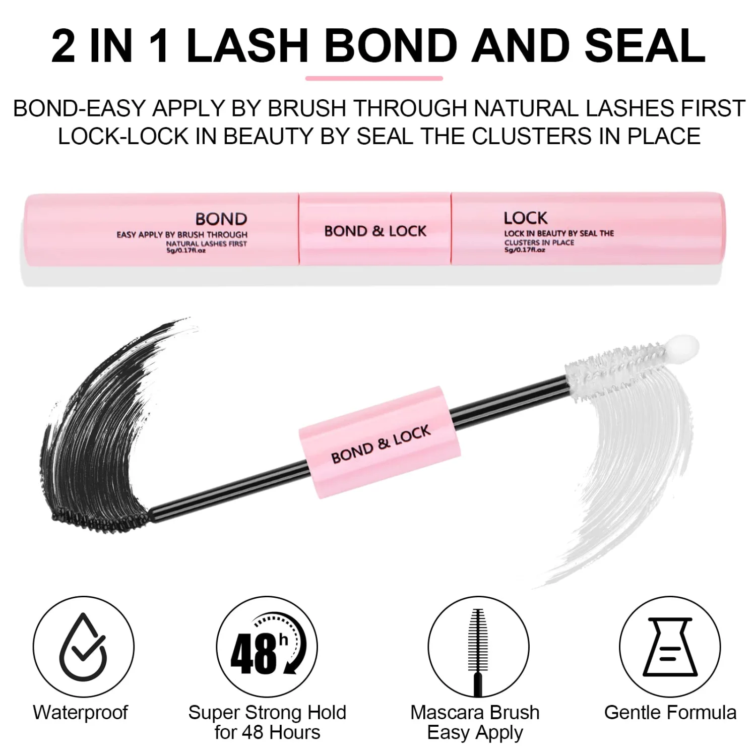 KISSXIAOYA Cluster Eyelash Extensions Kit, DIY Lashes Extension Kit with Lash Bond & Seal and Applicator, 144 Pcs 0.10mm 56D 9-15mm Mixed Wide-stem Lash, Individual at Home (Cluster Kit A)