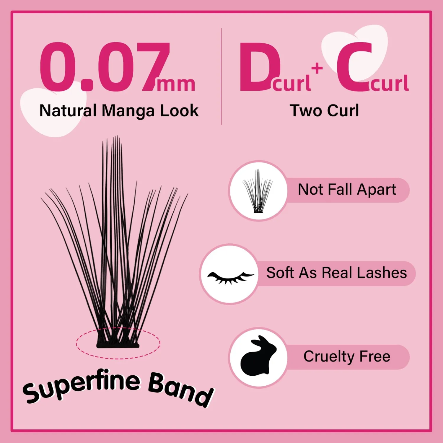 280 Pcs Lash Clusters Manga Lashes Individual Lashes Eyelash Clusters 30D+40D Mixed Lashes That Look Like Eyelash Extensions Wispy Lashes DIY Lashes At Home (30D+40D-D-8-16mix,Manga)