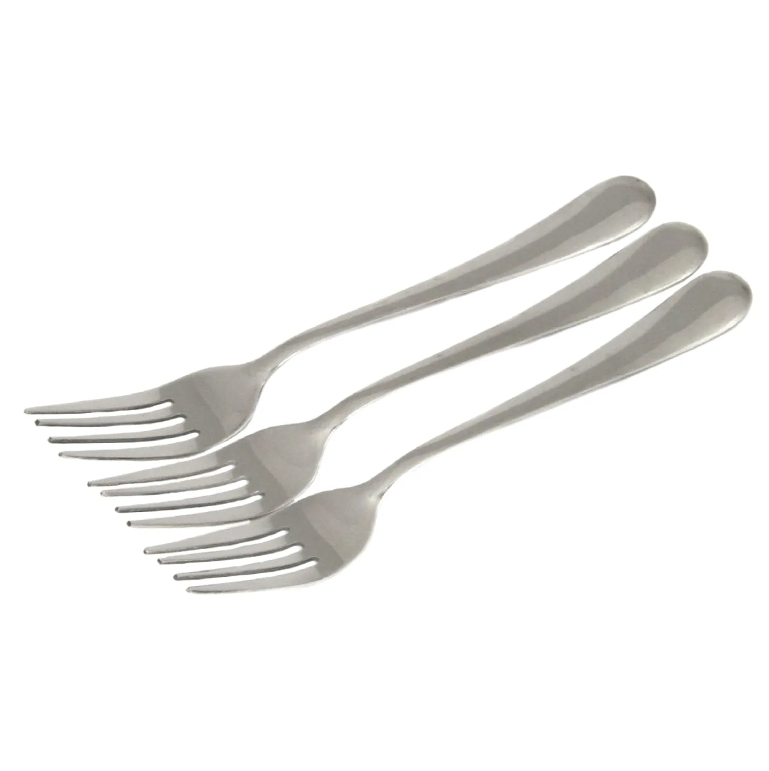 Chef Craft Heavy Duty Dinner Fork, 7.5 inches in Length 3 Piece Set, Stainless Steel