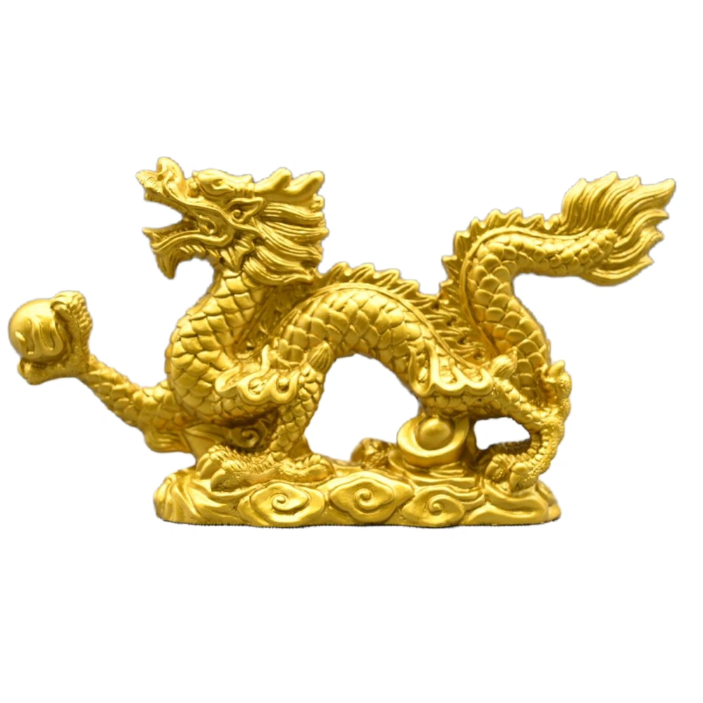 Chinese Feng Shui Dragon Statue 2024 Year of Dragon Figurine Decor