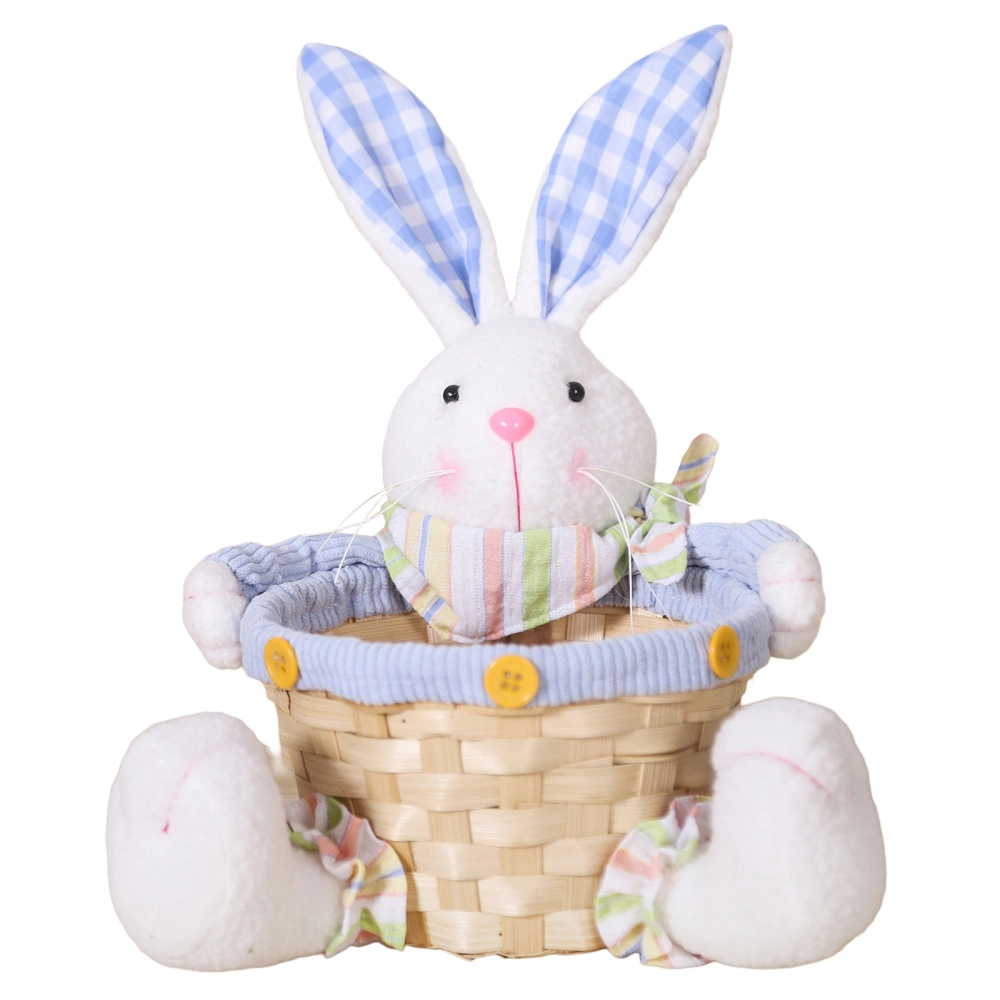 Easter Candy Basket Cute Bunny Bucket Creative Tabletop Centerpiece