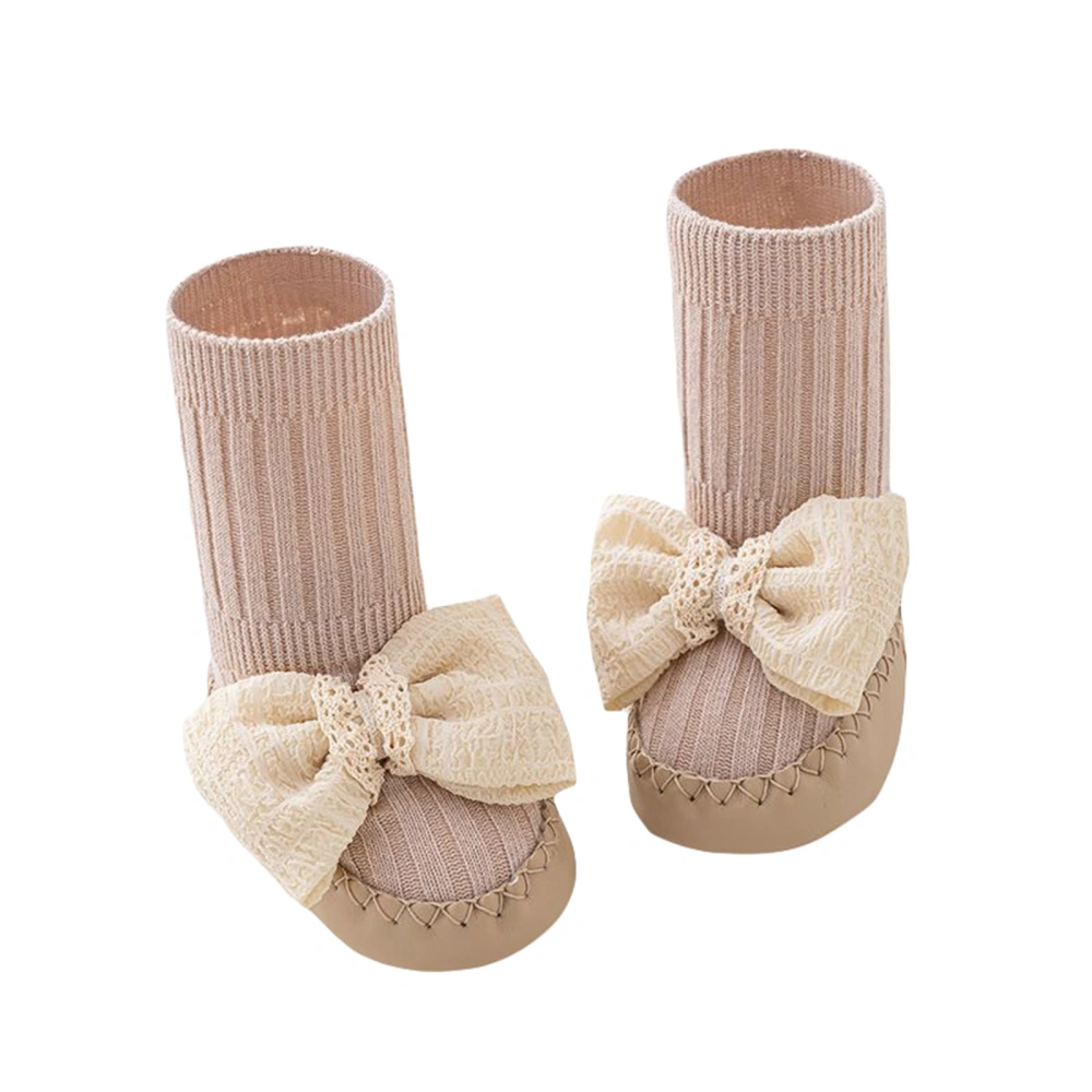 Baby Girls Socks Shoes Soft Floor Socks Infant Socks with Bows