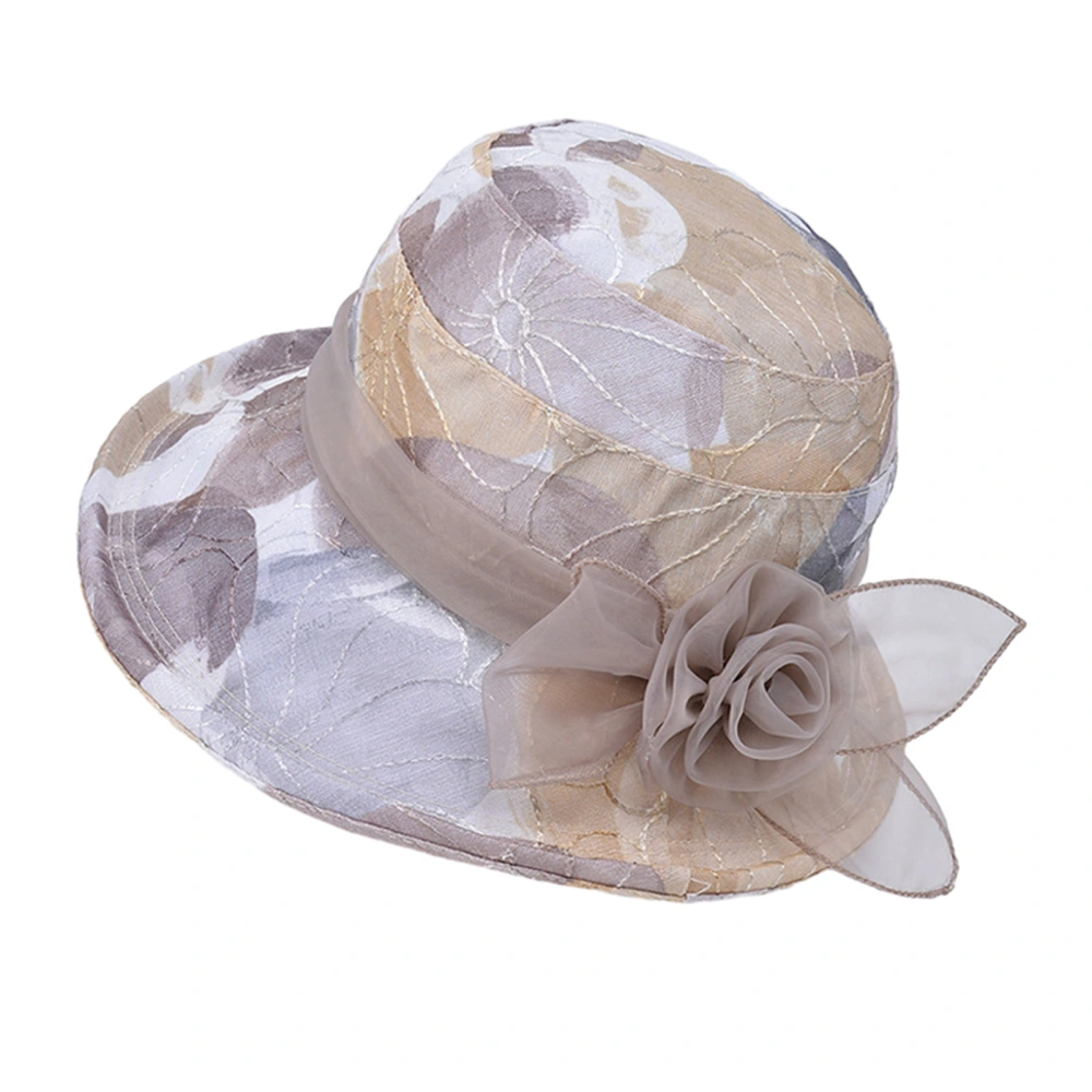 Women Flower Pattern Bucket Hat Fashion Fisherman Hat Basin Hats