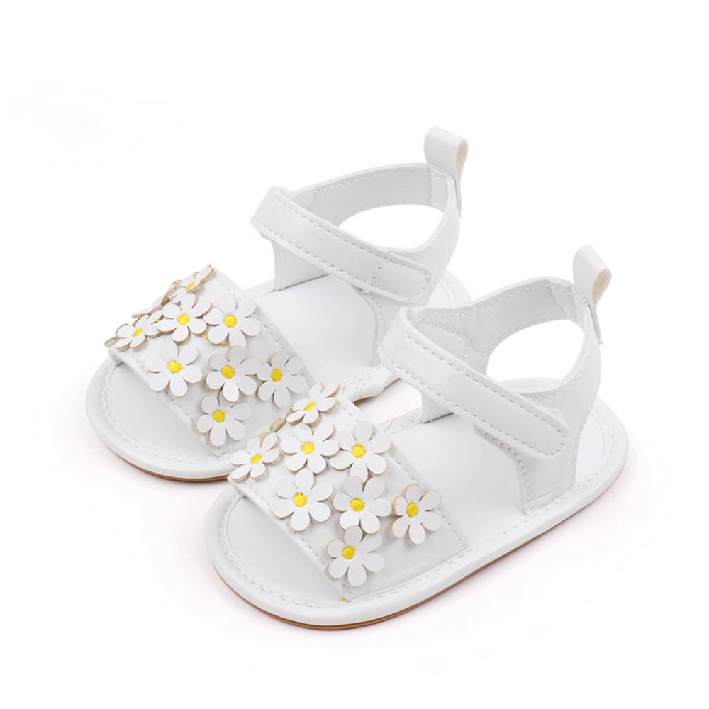 Baby Girl Breathable Soft Non-Slip Sole Summer Sandals with 3D Flower 