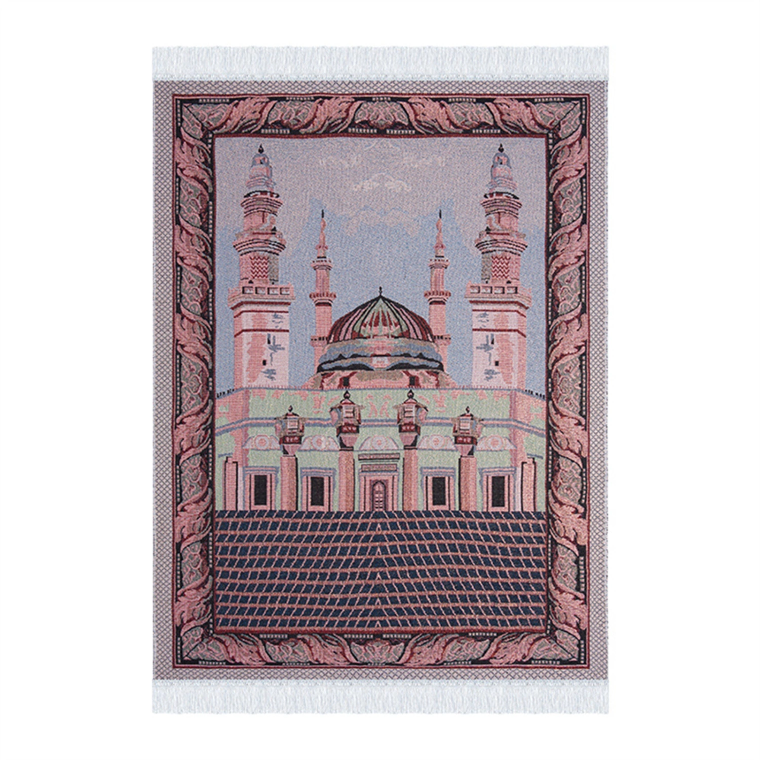 Islamic Prayer Rugs Portable Soft Prayer Mat Carpet with Tassels