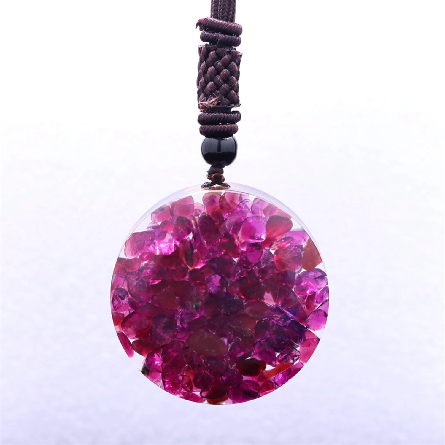Women Healing Crystal Necklace Chakra Spiritual Pendant Necklace