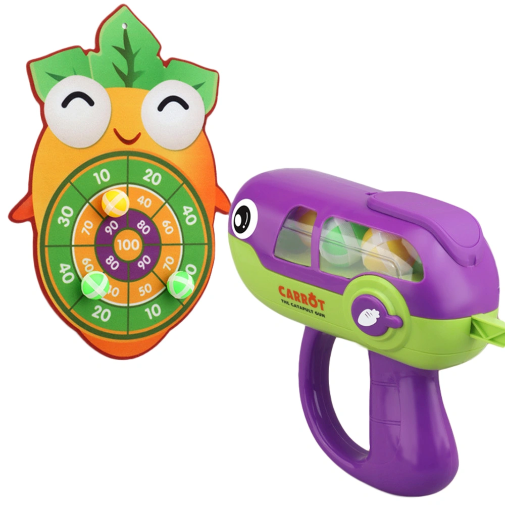 Sticky Balls Shooting Game Cute Carrot Target Practice with Shooter 