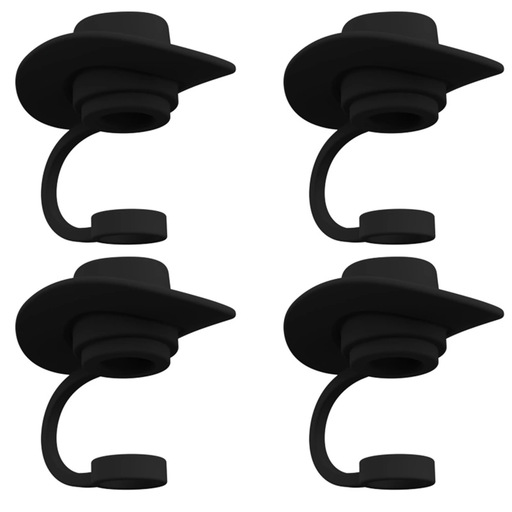 Silicone Straw Covers Cap for Cup, Cowgirl Cap Straw Tips Lids