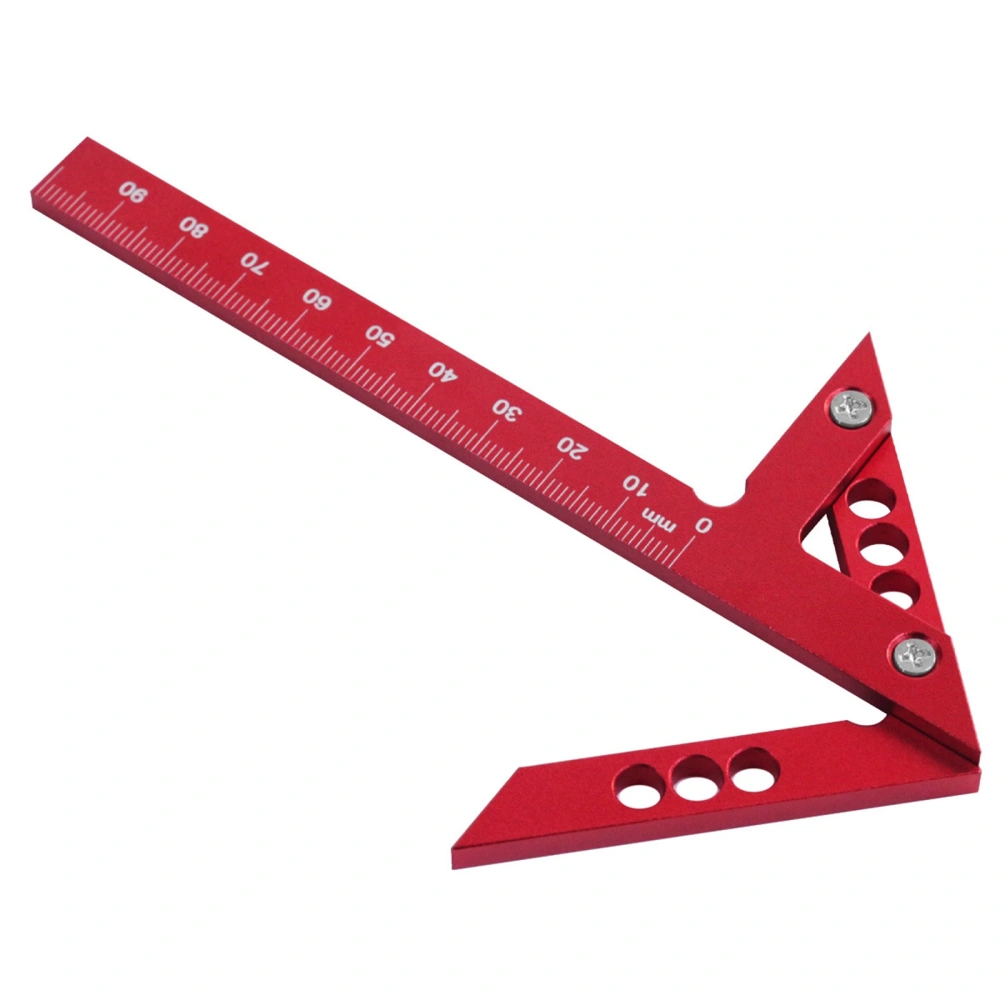 Woodworking Center Finder, 45 Degrees Angle Gauge Carpenter Ruler