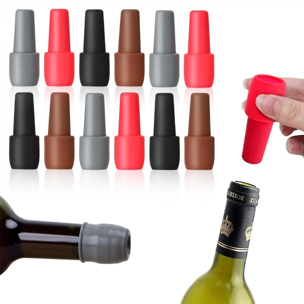 Silicone Wine Stoppers Double Sealing Wine Bottle Stopper Wine Saver