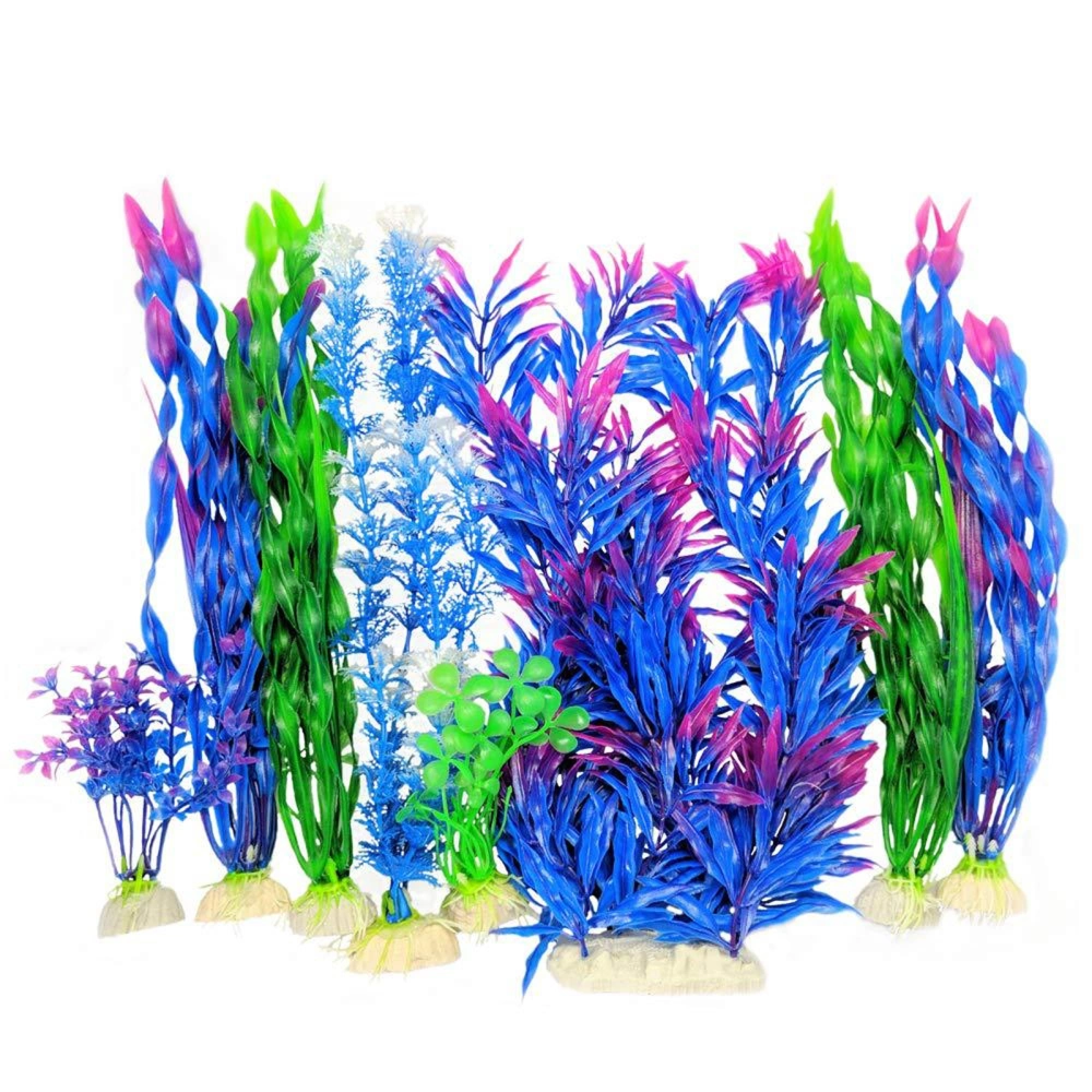 Artificial Aquarium Plants Colorful Fish Tank Decoration Accessories 