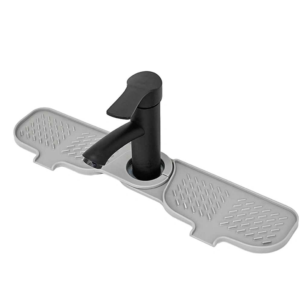 Faucet Splash Guard, 1 Silicone Water Catcher Mat, Faucet Sink Mat