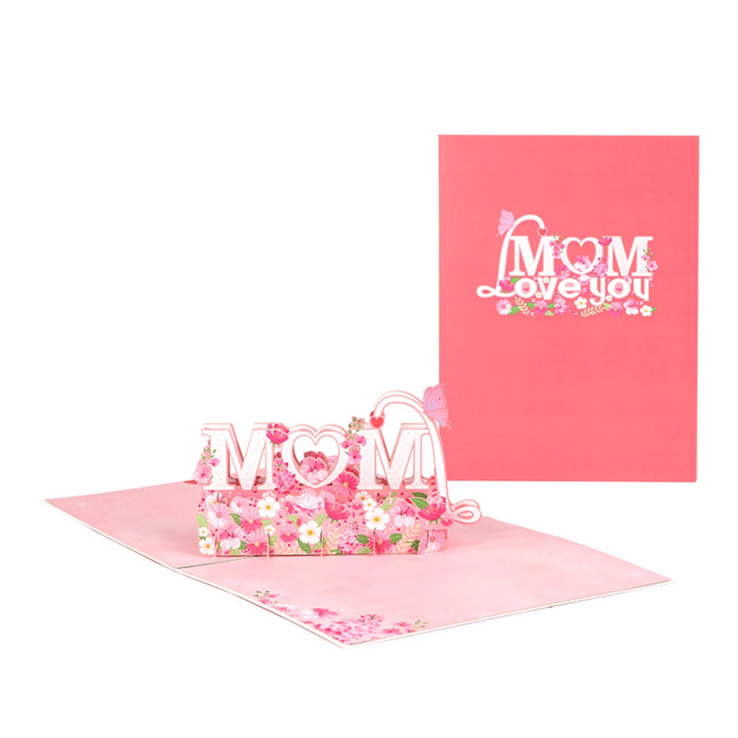 Mother's Day Card Cute 3D Letters Pop up Greeting Card for Mom Gift