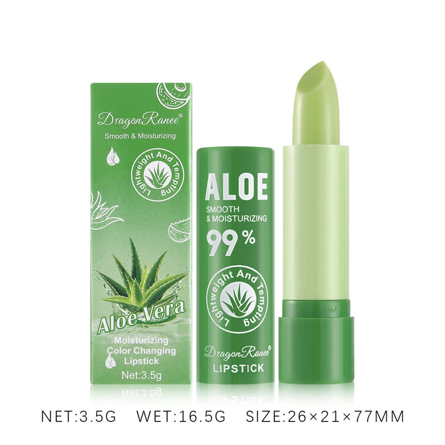 Color Changing Lip Balm, Long Lasting Nutritious Aloe Vera Lip Balm