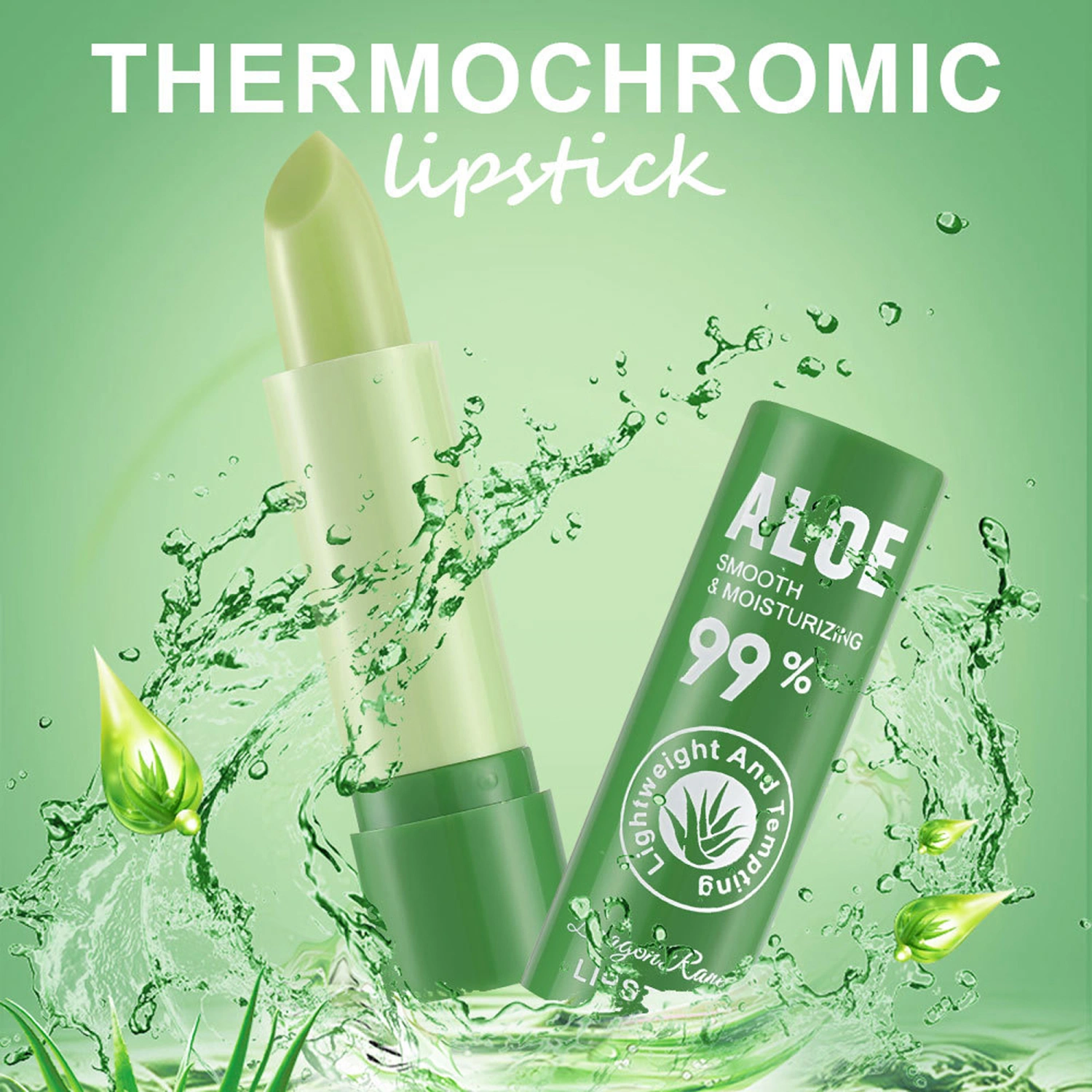 Color Changing Lip Balm, Long Lasting Nutritious Aloe Vera Lip Balm