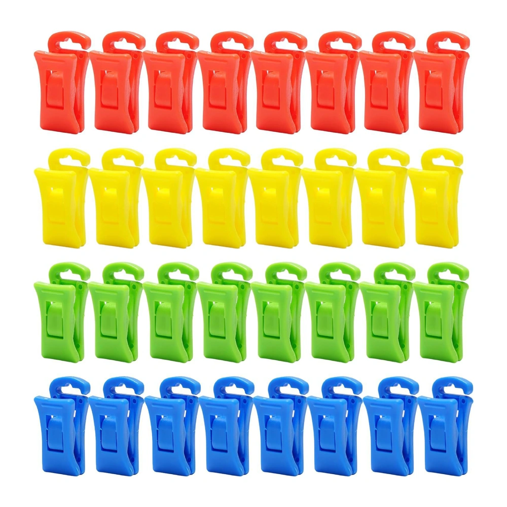 Laundry Hooks Clip, Plastic Swivel Hanging Clothes Pins Curtain Clips